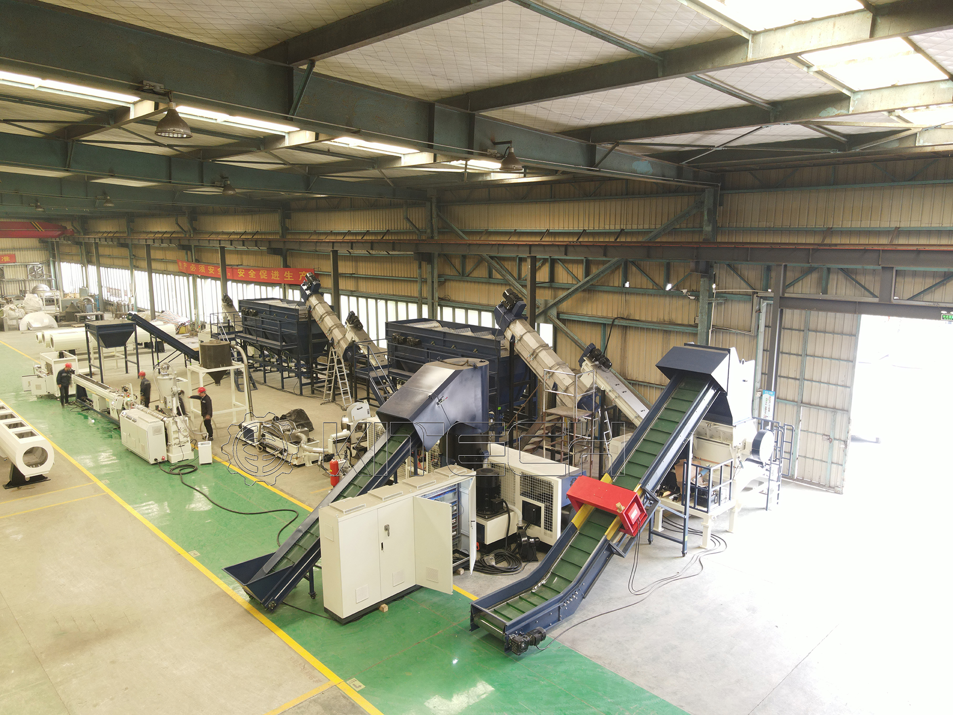 500kgh Pe PP film bag washing line.jpg